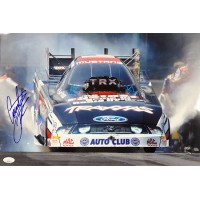 Courtney Force NHRA Driver Signed 12x18 Glossy Photo JSA Authenticated
