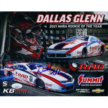 Dallas Glenn NHRA Driver Signed 8x10 Cardstock Promo Photo JSA Authenticated Dallas Glenn NHRA Driver Signed 8x10 Cardstock Promo Photo JSA Authenticated
