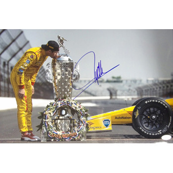 Ryan Hunter-Reay Indy Car Racer Signed 12x18 Glossy Photo JSA Authenticated