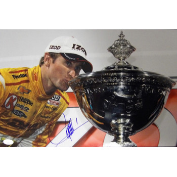 Ryan Hunter-Reay Indy Car Racer Signed 12x18 Glossy Photo JSA Authenticated