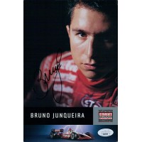 Bruno Junqueira Indy Car Racer Signed 6x9 Cardstock Photo JSA Authenticated