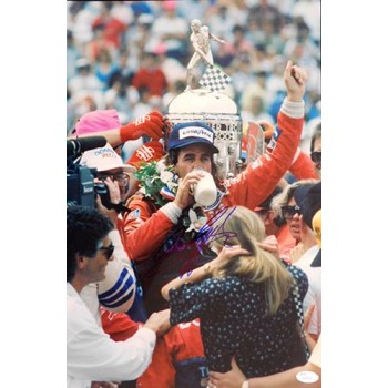 Arie Luyendyk Indy Car Racer Signed 12x18 Glossy Photo JSA Authenticated