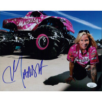 Madusa Alundra Blayze Monster Truck Driver Signed 8x10 Glossy Photo JSA Authen Madusa Alundra Blayze Monster Truck Driver Signed 8x10 Glossy Photo JSA Authen