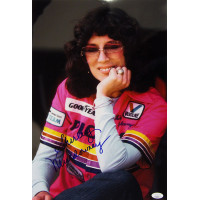 Shirley Muldowney NHRA Driver Signed 12x18 Glossy Photo JSA Authenticated
