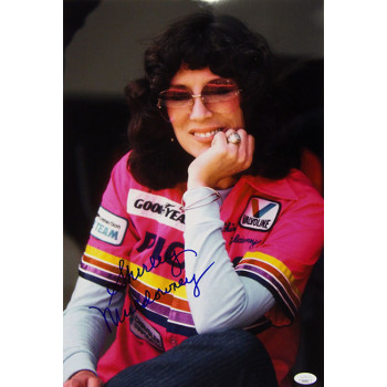 Shirley Muldowney NHRA Driver Signed 12x18 Glossy Photo JSA Authenticated