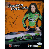 Danica Patrick IndyCar Racer Signed 8x10 Promo Cardstock Photo JSA Authenticated Danica Patrick IndyCar Racer Signed 8x10 Promo Cardstock Photo JSA Authenticated