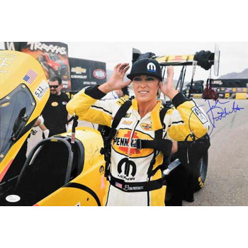 Leah Pritchett Top Fuel dragster Signed 12x18 Glossy Photo JSA Authenticated