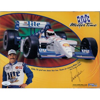 Bobby Rahal CART Racer Signed 8.5x11 Promo Cardstock Photo JSA Authenticated Bobby Rahal CART Racer Signed 8.5x11 Promo Cardstock Photo JSA Authenticated