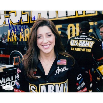 Angelle Sampey NHRA Driver Signed 8x10 Glossy Photo JSA Authenticated