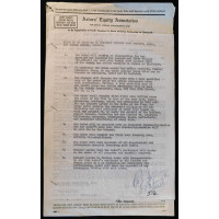 Joan Bennett Actress Signed Typed The Reluctant Debutante Contract JSA Authentic