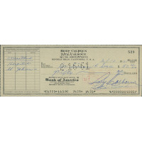 Rory Calhoun Actor Signed Cancelled Check JSA Authenticated Rory Calhoun Actor Signed Cancelled Check JSA Authenticated