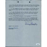 Paddy Chayefsky Screenwriter Signed Typed Contract Dated May 1, 1950 JSA Authen Paddy Chayefsky Screenwriter Signed Typed Contract Dated May 1, 1950 JSA Authen