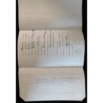 Maurice Chevalier Signed Typed William Morris Agency Contract JSA Authenticated