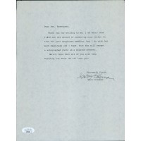 Gary Coleman Actor Signed 8.5x11 Reply Typed Letter JSA Authenticated