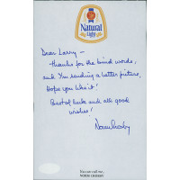 Norm Crosby Comedian Signed 5x8 Hand Written Letter JSA Authenticated Norm Crosby Comedian Signed 5x8 Hand Written Letter JSA Authenticated