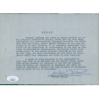 Rudolf Friml Composer Signed Typed Rider Copyrights Contract JSA Authenticated Rudolf Friml Composer Signed Typed Rider Copyrights Contract JSA Authenticated