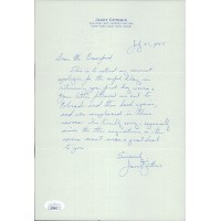 Janet Guthrie Signed 7x10.5 Hand Written Letter Note JSA Authenticated