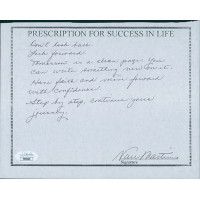 Nan Martin Actress Signed 6.5x8.5 Hand Written Note Page JSA Authenticated Nan Martin Actress Signed 6.5x8.5 Hand Written Note Page JSA Authenticated