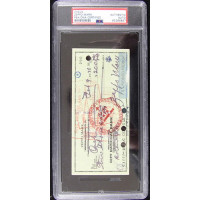 Zeppo Marx Actor Comedian Signed Bank Check PSA Authenticated