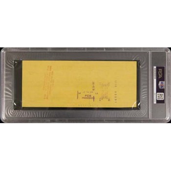 James Stewart Actor Signed Cancelled Check PSA Authenticated Slabbed