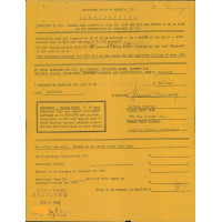 Norman Taurog Director Signed Directors Guild Of America Form JSA Authenticated Norman Taurog Director Signed Directors Guild Of America Form JSA Authenticated