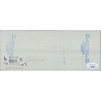 Mel Torme Actor Singer Signed Cancelled Check JSA Authenticated