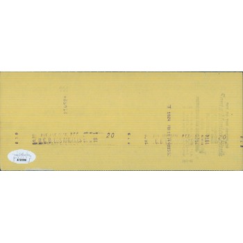 Bobby Vinton Actor Singer Signed Cancelled Check JSA Authenticated