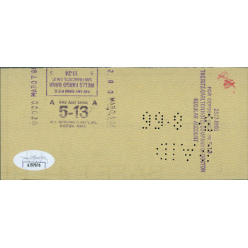 Cornel Wilde Actor Singer Signed Cancelled Check JSA Authenticated