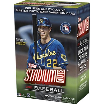 2021 Topps MLB Baseball Trading Cards Stadium Club Blaster Box 2021 Topps MLB Baseball Trading Cards Stadium Club Blaster Box
