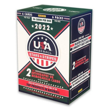 2022 Panini Baseball Stars & Stripes Baseball Trading Card Blaster Box 2022 Panini Baseball Stars & Stripes Baseball Trading Card Blaster Box