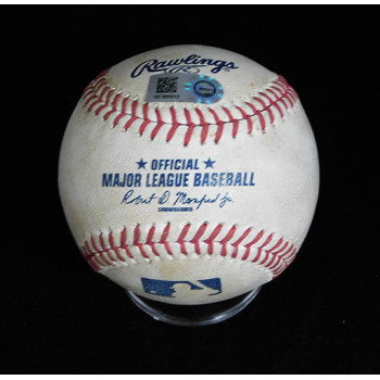 Garrett Richards Angels Matt Wieters Orioles Game Used Baseball MLB Authentic