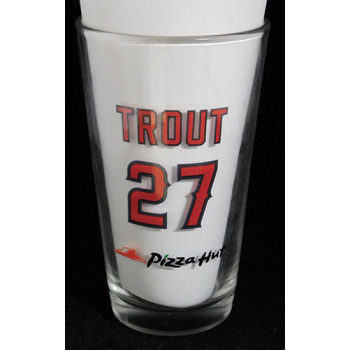 Mike Trout Los Angeles Angels Stadium Give Away SGA Pint Glass 5/21/13
