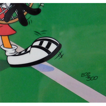Andre Agassi Tennis Signed Warner Brothers Volley Folly Animation Cel LE /500
