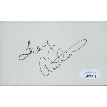 Tracy Austin Tennis Star Signed 3x5 Index Card JSA Authenticated