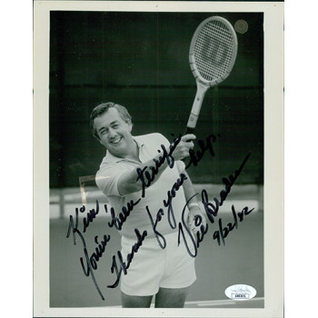 Vic Braden Tennis Star Signed 8x10 Glossy Photo JSA Authenticated