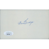 Don Budge Tennis Star Signed 3x5 Index Card JSA Authenticated Don Budge Tennis Star Signed 3x5 Index Card JSA Authenticated