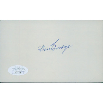 Don Budge Tennis Star Signed 3x5 Index Card JSA Authenticated