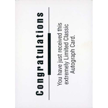 Jennifer Capriati Tennis Star 1992 Classic Autographed Card