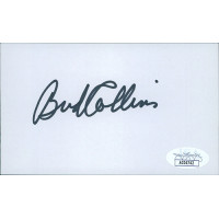 Bud Collins Tennis Broadcaster Signed 3x5 Index Card JSA Authenticated Bud Collins Tennis Broadcaster Signed 3x5 Index Card JSA Authenticated