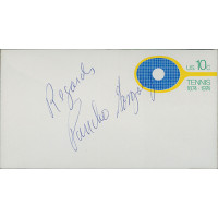 Pancho Gonzalez Tennis Star Signed Cachet Envelope JSA Authenticated Pancho Gonzalez Tennis Star Signed Cachet Envelope JSA Authenticated
