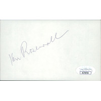 Ken Rosewall Tennis Star Signed 3x5 Index Card JSA Authenticated Ken Rosewall Tennis Star Signed 3x5 Index Card JSA Authenticated