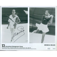 Monica Seles Tennis Star Signed 8x10 Glossy Photo JSA Authenticated Monica Seles Tennis Star Signed 8x10 Glossy Photo JSA Authenticated