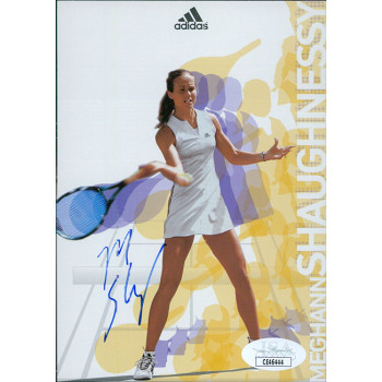 Meghann Shaughnessy Tennis Star Signed 4x6 Postcard JSA Authenticated