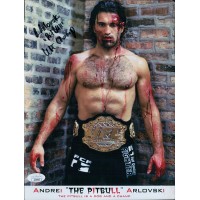 Andrei Arlovski UFC MMA Fighter Signed 8.25x11 Cardstock Photo JSA Authenticated Andrei Arlovski UFC MMA Fighter Signed 8.25x11 Cardstock Photo JSA Authenticated
