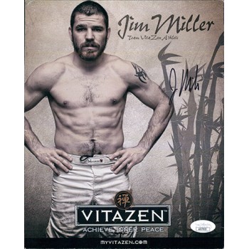 Jim Miller UFC MMA Fighter Signed 8x10 Cardstock Promo Photo JSA Authenticated Jim Miller UFC MMA Fighter Signed 8x10 Cardstock Promo Photo JSA Authenticated