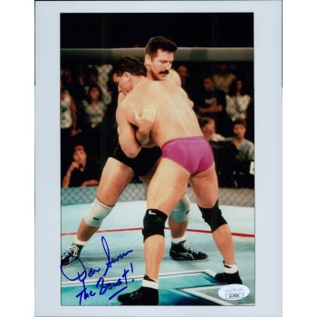 Dan The Beast Severn Signed NWA WWF Wrestling 8x10 Glossy Photo JSA Authentic Dan The Beast Severn Signed NWA WWF Wrestling 8x10 Glossy Photo JSA Authentic