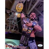 Austin Aries Impact Wrestling Wrestler Signed 8x10 Matte Photo JSA Authenticated