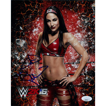 Brie Bella WWE Diva Wrestler Signed 8x10 Matte Photo JSA Authenticated