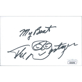 The Destroyer Dick Beyer Wrestler Signed 3x5 Index Card JSA Authenticated The Destroyer Dick Beyer Wrestler Signed 3x5 Index Card JSA Authenticated