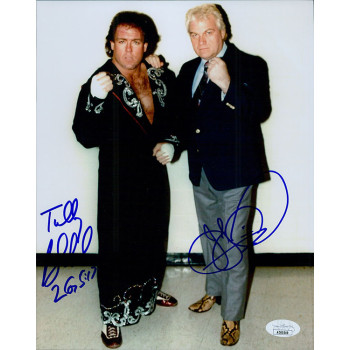 Tully Blanchard & JJ Dillon Wrestlers Signed 8x10 Glossy Photo JSA Authenticated